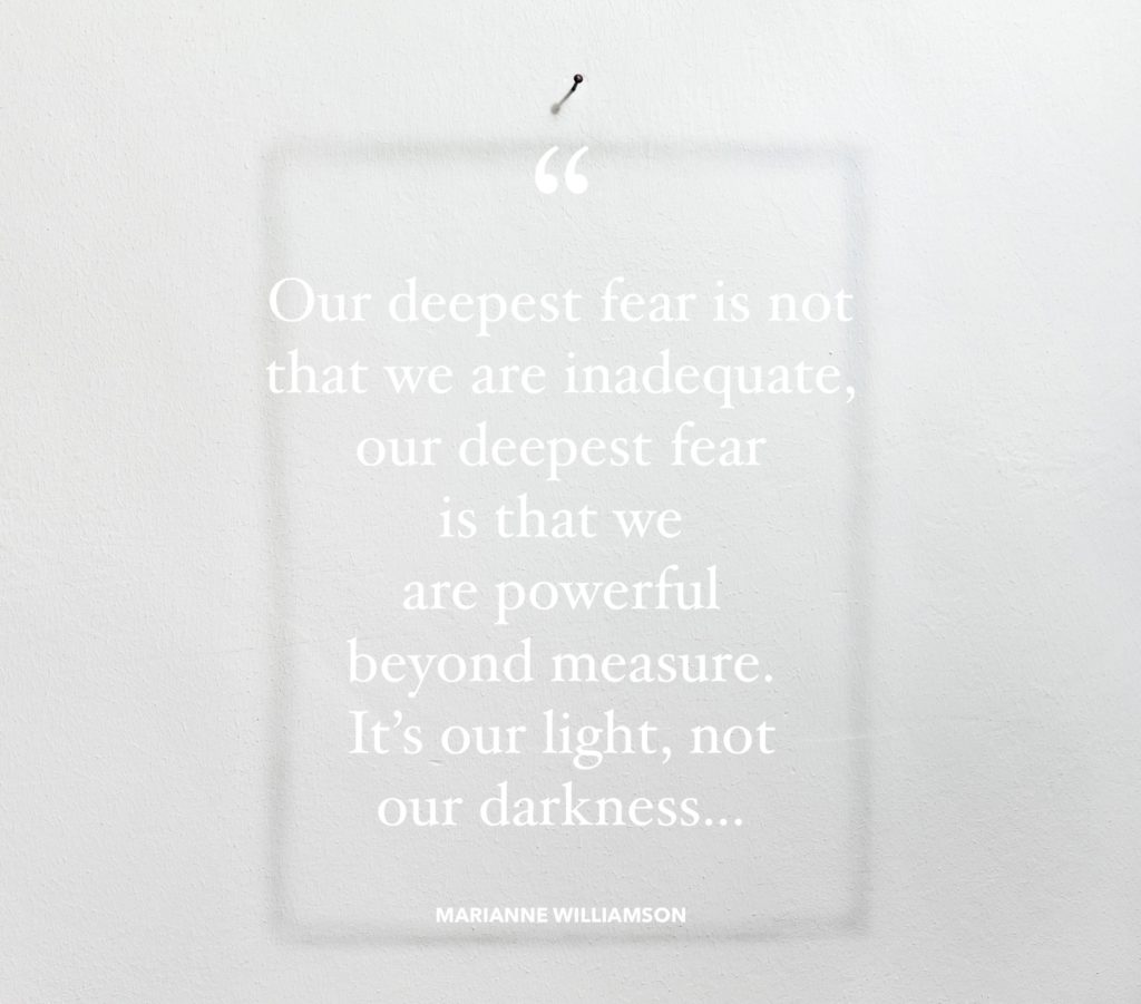 Quote about our deepest fears