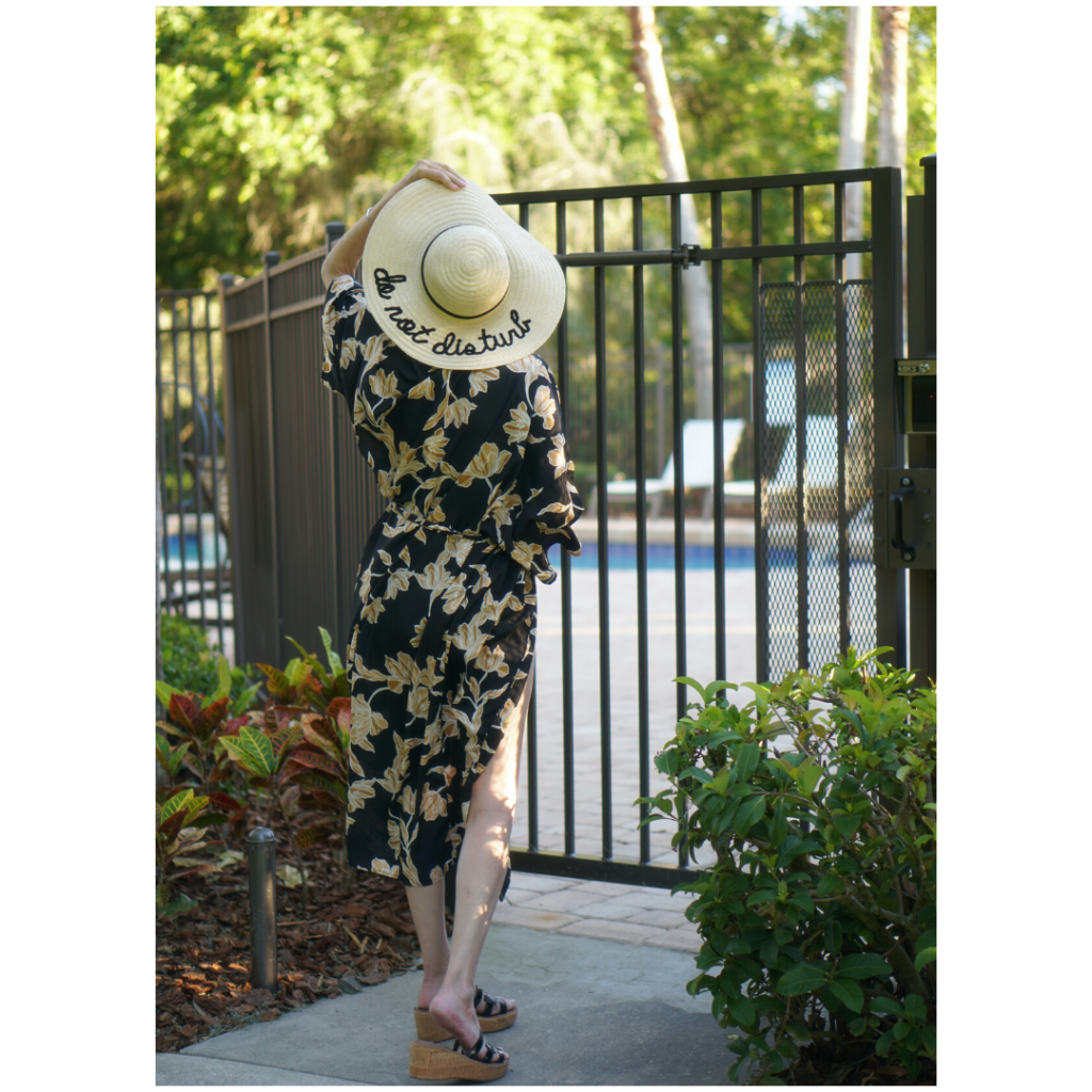 Floral Kimono trend featured by top US over 50 fashion blog, Sharing A Journey.