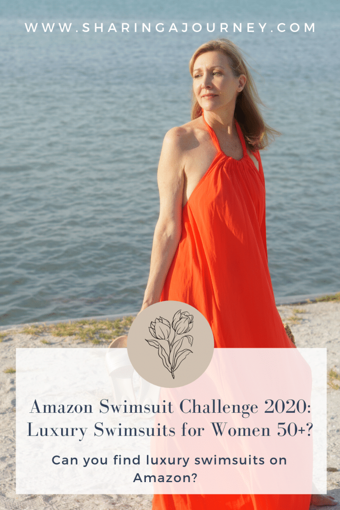 Amazon Swimwear for Women Over 50 featured by top Over 50 fashion blogger, Sharing A Journey