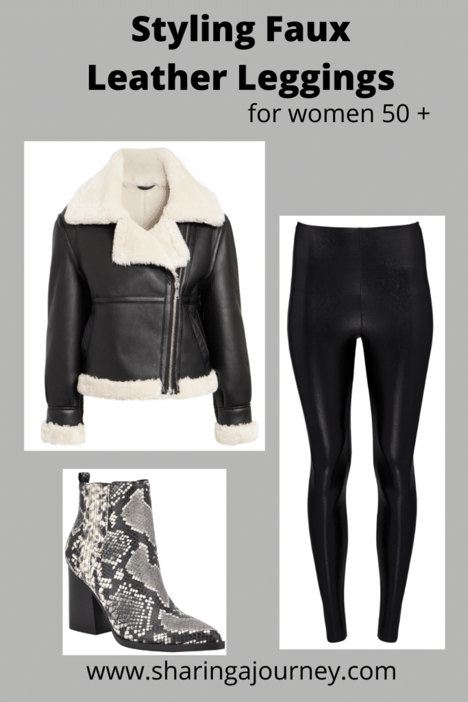 HOW TO MAKE MOTO LEGGINGS LOOK CLASSY - 50 IS NOT OLD - A Fashion