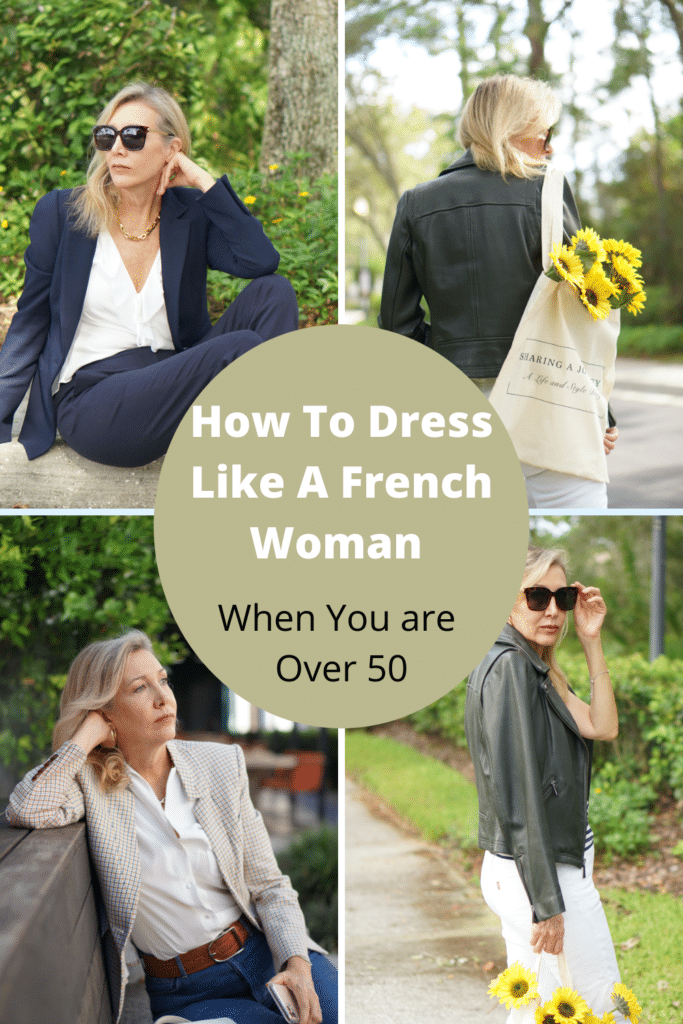 Nina from Sharing a journey explains how to dress like a French woman when you are over 50