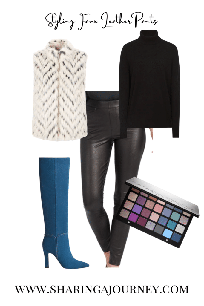 How to Wear Leather Leggings Over 50