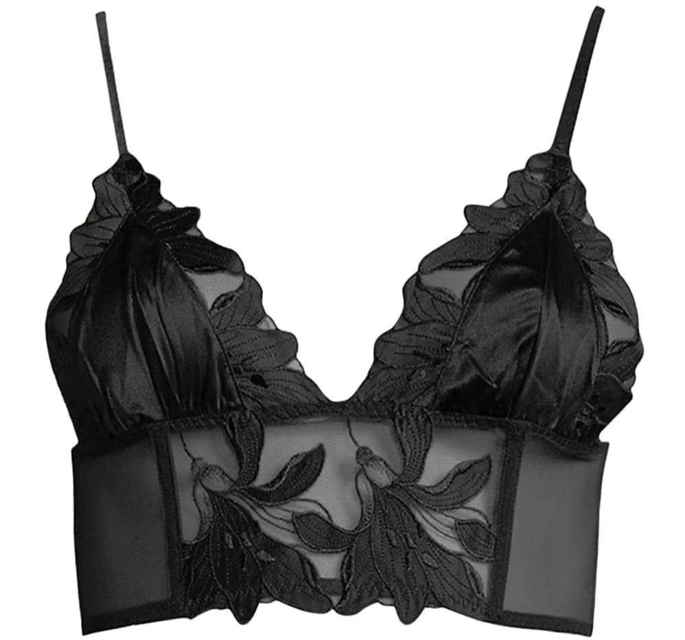 Luxe triangle bralette, Fleur du Mal, Shop Bralettes & Bras For Women  Online