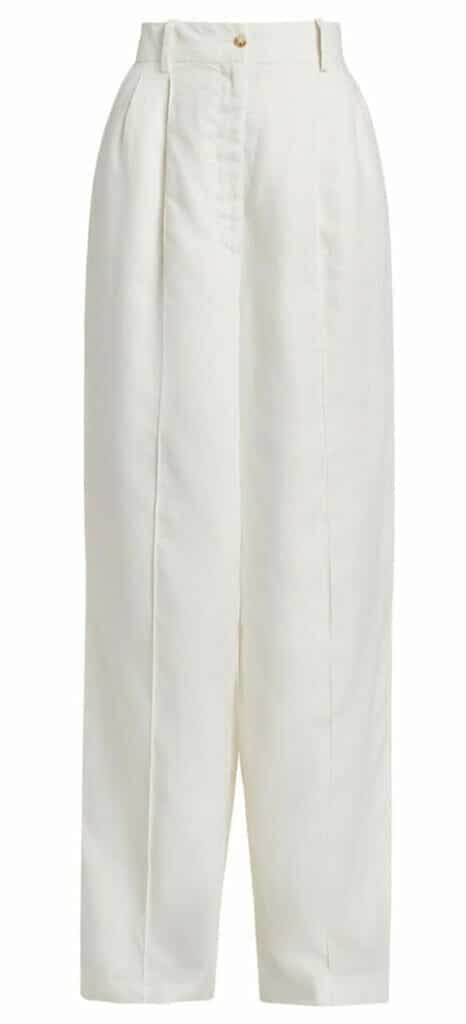 White Linen trousers Saks Fifth Avenue